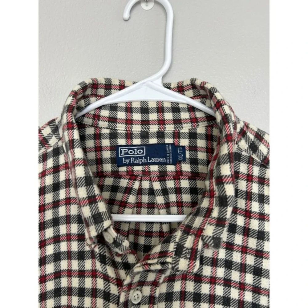 Polo Ralph Lauren Plaid Button Down Shirt Men 2XL cotton Red Pony Classic preppy
